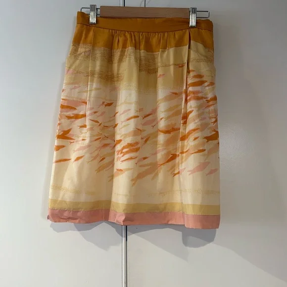 Anthropology We Love Vera Goldfish Bowl A-line skirt - Picture 1 of 5